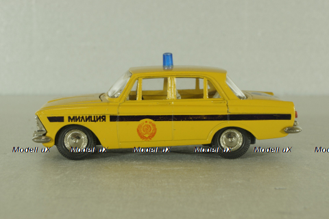 Москвич-412, милиция, август 88г., Тантал/Радон 1:43
