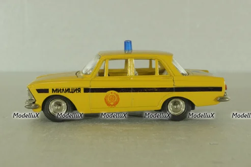 Москвич-412, милиция, август 88г., Тантал/Радон 1:43
