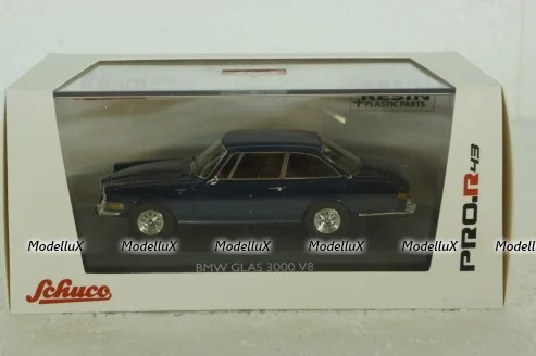 BMW Glas 3000 V8, blue, 450913200, Schuco 1:43