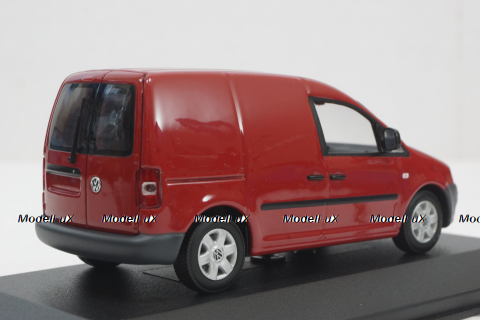 Volkswagen Caddy Van, red, 2003, Minichamps 1:43