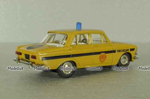 Москвич-412, милиция, август 88г., Тантал/Радон 1:43