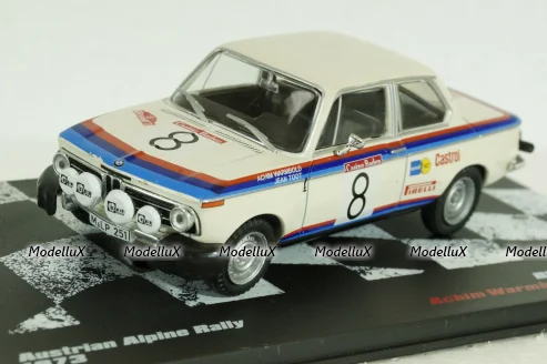 BMW 2002 TII A. Warmbold Austrian Alpine Rally 1973, Vencedores de Rally , Altaya 1:43
