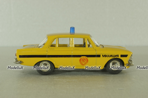 Москвич-412, милиция, август 88г., Тантал/Радон 1:43