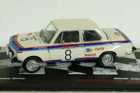 BMW 2002 TII A. Warmbold Austrian Alpine Rally 1973, Vencedores de Rally , Altaya 1:43