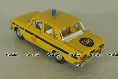 Москвич-412, милиция, август 88г., Тантал/Радон 1:43