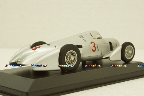 Auto Union Typ B Avus-Rennen-3 Hermann Zu Leiningen, Avus-Renen 1935, 410354003, Minichamps 1:43