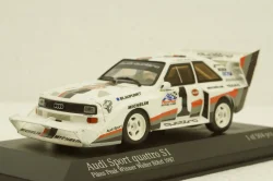 Audi Sport Quattro S1, Walter Rohrl, Winner Pikes Peak Hillclimb 1987, 410871201, Minichamps 1:43