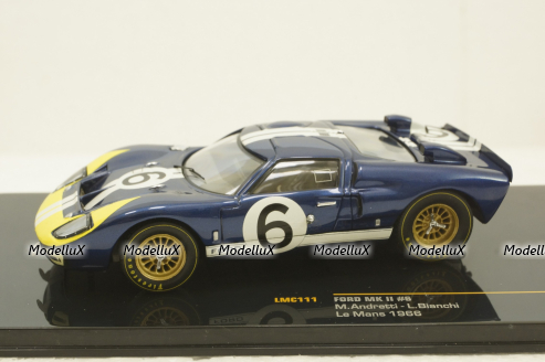 Ford MK II #6, M.Andretti/L.Bianchi, Le Mans 1966, LMC111, IXO 1:43