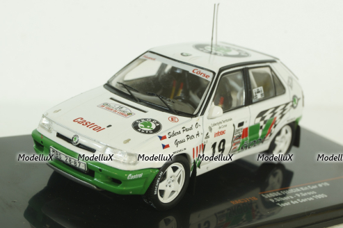 Skoda Felicia Kit Car, No.19, Rallye Tour de Corse, P.Sibera/P.Gross, 1995, RAC371B, IXO 1:43