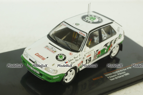 Skoda Felicia Kit Car, No.19, Rallye Tour de Corse, P.Sibera/P.Gross, 1995, RAC371B, IXO 1:43