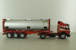 Mercedes 1748 S тягач с циcтерной-контейнером, NZG 1:43