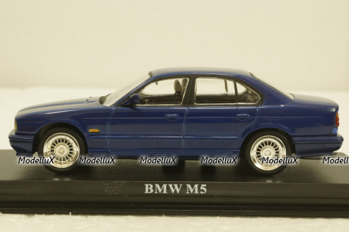 BMW M5, E34, blue, Del Prado 1:43