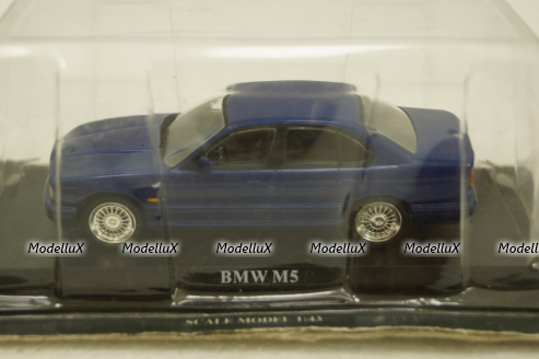BMW M5, E34, blue, Del Prado 1:43
