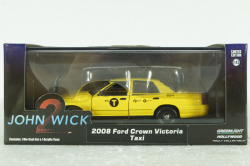 Ford Crown Victoria Taxi 2008 Movie John Wick 2 (2017) yellow, Greenlight 1:43