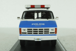 Dodge RAM B250 Van NYPD 1987 blue/white, 86577, Greenlight 1:43