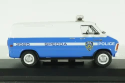 Dodge RAM B250 Van NYPD 1987 blue/white, 86577, Greenlight 1:43