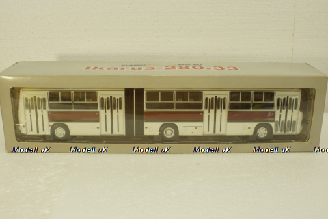 Икарус-280.33 бело-бордовый, 04005В, Classicbus 1:43