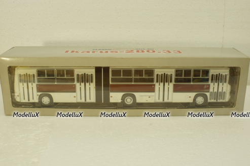 Икарус-280.33 бело-бордовый, 04005В, Classicbus 1:43