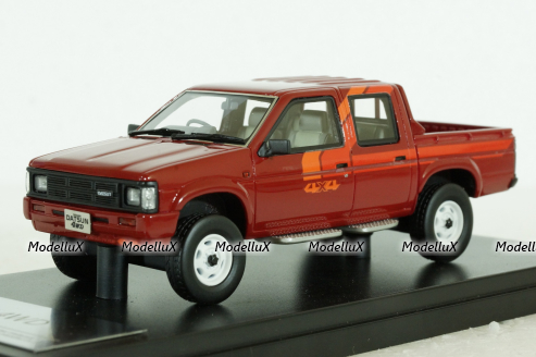 Datsun PickUp D21 Double Cab (Nissan Navara I), red, 1985, HS422RE, Hi-Story 1:43