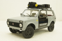 Ваз-2121 Нива Vagabund 1980, Lada Niva, grey/black, with acessories, 1807302,  Solido 1:18