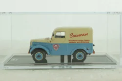 Газ-69 фургон Сосиски, бежево/голобуй, TruckTyr 1:43
