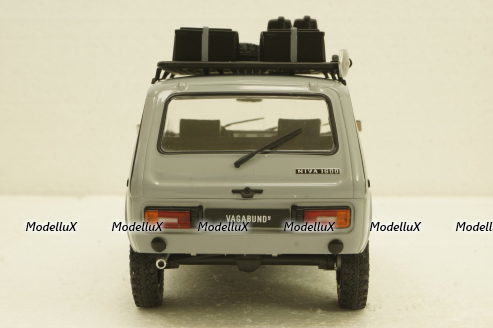 Ваз-2121 Нива Vagabund 1980, Lada Niva, grey/black, with acessories, 1807302,  Solido 1:18