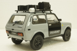 Ваз-2121 Нива Vagabund 1980, Lada Niva, grey/black, with acessories, 1807302,  Solido 1:18
