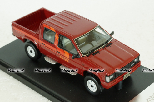 Datsun PickUp D21 Double Cab (Nissan Navara I), red, 1985, HS422RE, Hi-Story 1:43
