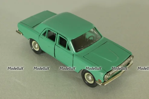 Газ-24 Волга А14, зеленый, черный салон, Тантал/Радон 1:43