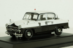 Toyopet Crown Police Car, black/white, Ebbro 1:43