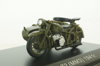 М-72 (ММЗ) 1941г., Мотоцикл, 307201, DiP Models 1:43