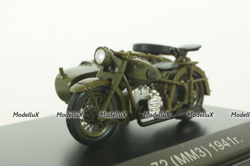 М-72 (ММЗ) 1941г., Мотоцикл, 307201, DiP Models 1:43