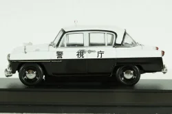 Toyopet Crown Police Car, black/white, Ebbro 1:43