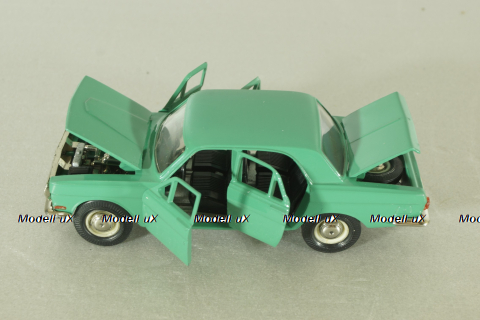 Газ-24 Волга А14, зеленый, черный салон, Тантал/Радон 1:43