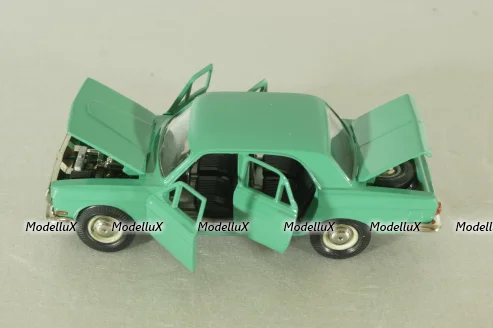 Газ-24 Волга А14, зеленый, черный салон, Тантал/Радон 1:43