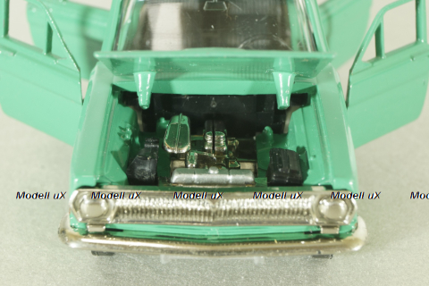 Газ-24 Волга А14, зеленый, черный салон, Тантал/Радон 1:43