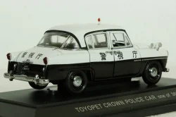 Toyopet Crown Police Car, black/white, Ebbro 1:43