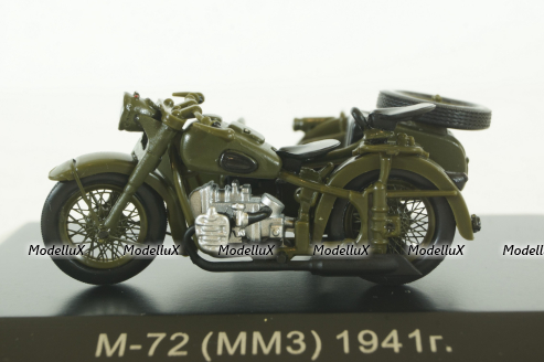 М-72 (ММЗ) 1941г., Мотоцикл, 307201, DiP Models 1:43