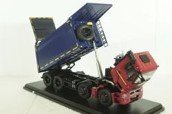 Камаз-65801-T5 самосвал, красный/синий, SSM1547, SSM 1:43