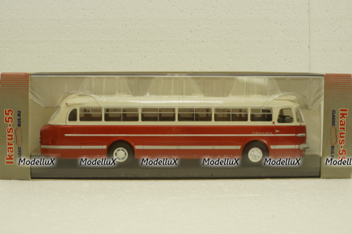 Икарус-55 красный, 04007,  Classicbus 1:43