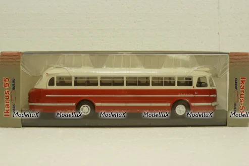 Икарус-55 красный, 04007,  Classicbus 1:43