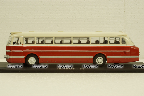 Икарус-55 красный, 04007,  Classicbus 1:43