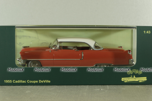 Cadillac Coupe Deville 1955, red, GFCC 1:43