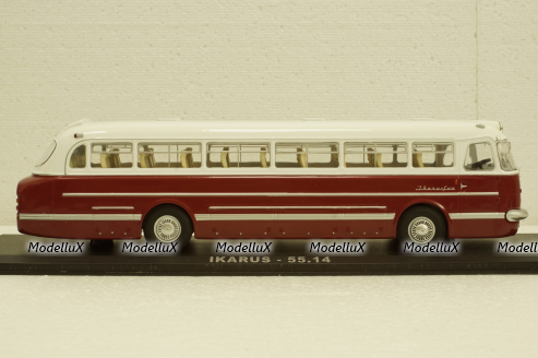 Икарус-55.14, бело-красный, 04007С, Classicbus 1:43
