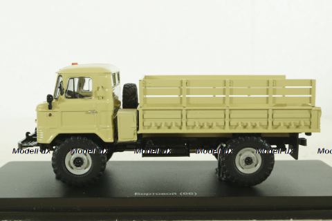 ГАЗ-66 бортовой 1964, бежевый, SSM1186, SSM 1:43
