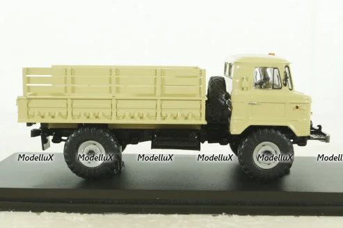 ГАЗ-66 бортовой 1964, бежевый, SSM1186, SSM 1:43