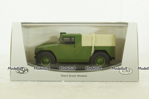 Газ-233002 ТИГР пикап с тентом (хаки), SSM2002, SSM 1:43