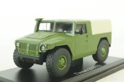 Газ-233002 ТИГР пикап с тентом (хаки), SSM2002, SSM 1:43