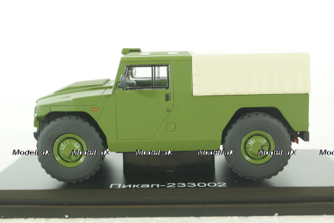Газ-233002 ТИГР пикап с тентом (хаки), SSM2002, SSM 1:43