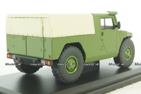 Газ-233002 ТИГР пикап с тентом (хаки), SSM2002, SSM 1:43
